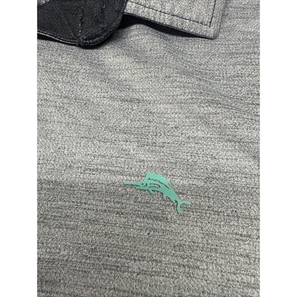 Tommy Bahama Polo Shirt Mens Size Small Gray Short Sleeve - Picture 4 of 8